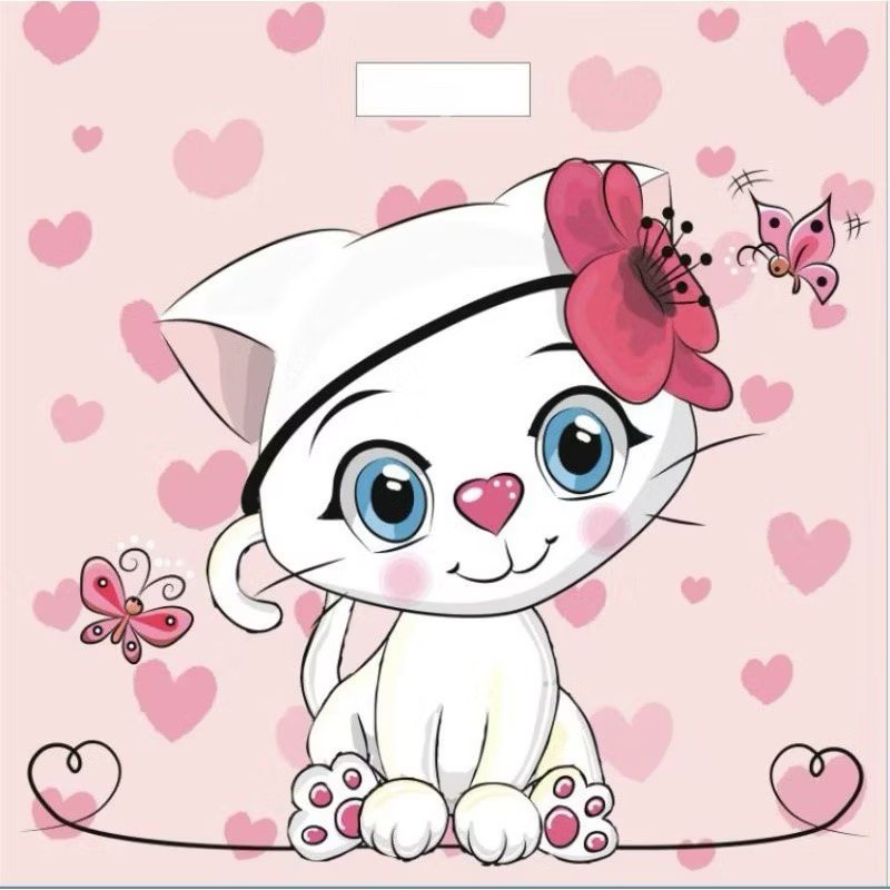 Timbangan Badan Digital 26CM*26CM 180KG Scale Kaca Berat Timbangan Badan Motif Lucu