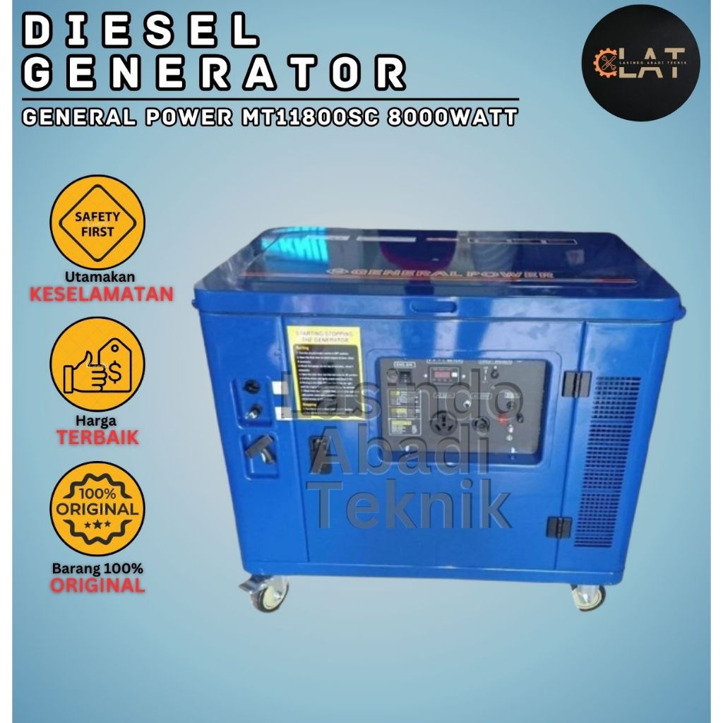 Generator General Power MT11800SC 8000 WATT Genset Silent Solar MT 11800 SC 8000WATT