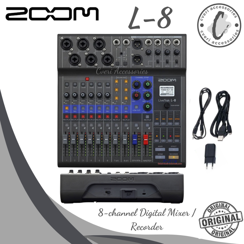 Zoom LiveTrak L8 Mixer 8-channel Digital Mixer / Recorder Zoom L-8