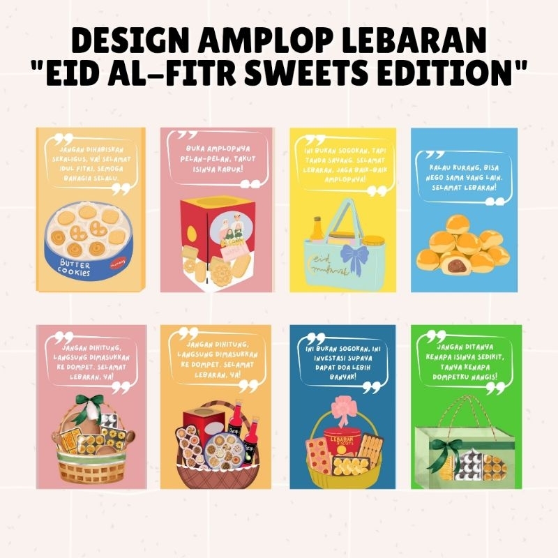 

AMPLOP LEBARAN EDISI JAJAN LEBARAN 10 Pcs Ukuran 11 X 8 CM