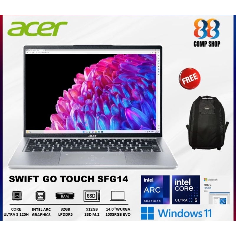 Laptop Acer Swift Go Touch SFG 14 Ultra