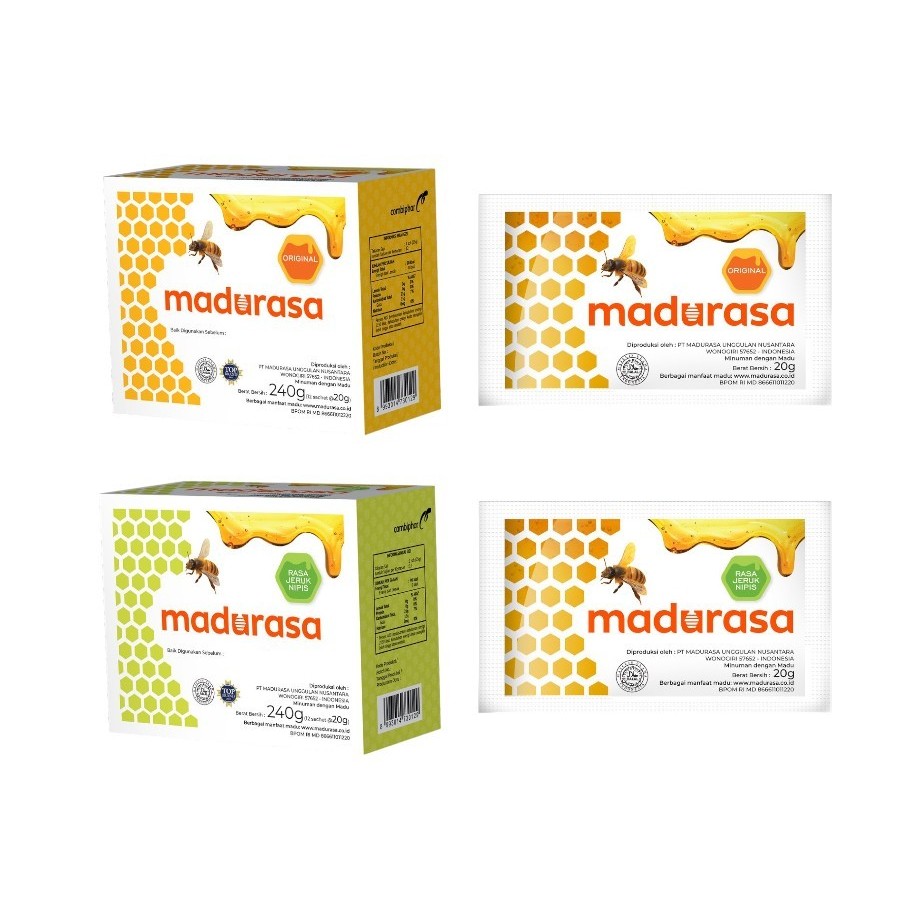 

MADURASA MADU SACHET ORIGINAL / JERUK NIPIS 1 BOX ISI 12 SACHET