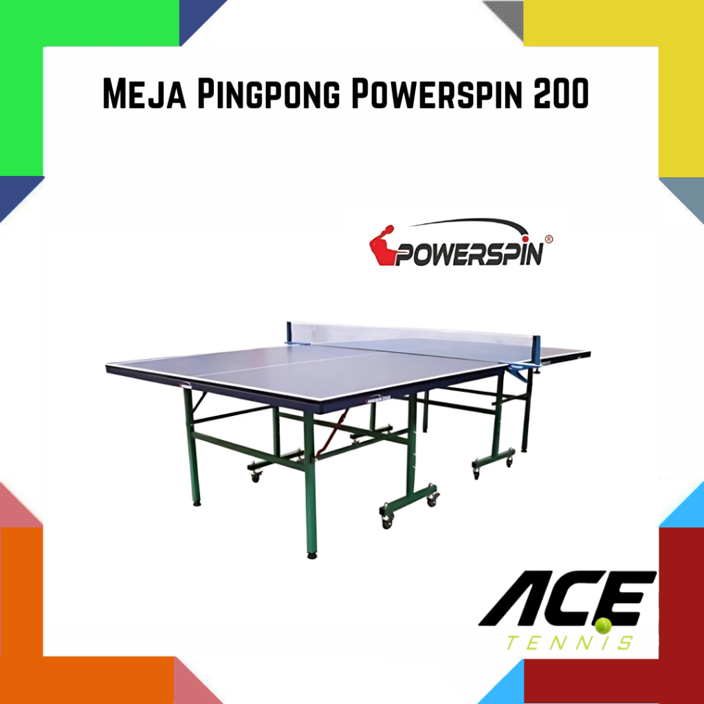 Meja Pingpong Powerspin 200 / Meja Tenis Powerspin 16mm