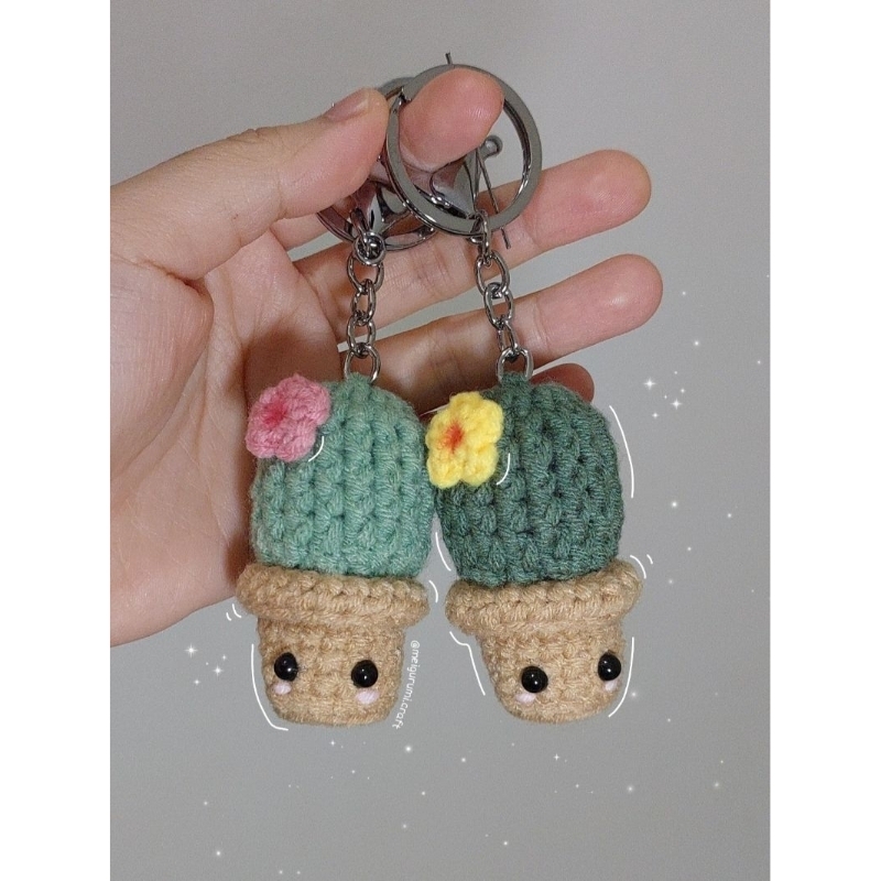 Cactus/ Cactus Crochet/ Kaktus Rajut/ Boneka Kaktus/ Gantungan Kunci Cactus/ Cactus Bag Charm