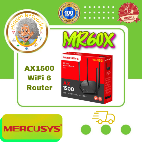 Mercusys MR60X AX1500 Dual-Band Wi-Fi 6 Router Smart Connect tp-link