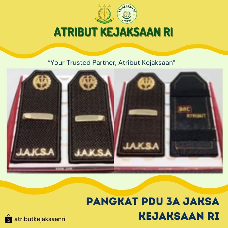 ATRIBUT KEJAKSAAN RI - PANGKAT PDU PDUK PDUB JAKSA GOLONGAN 3A