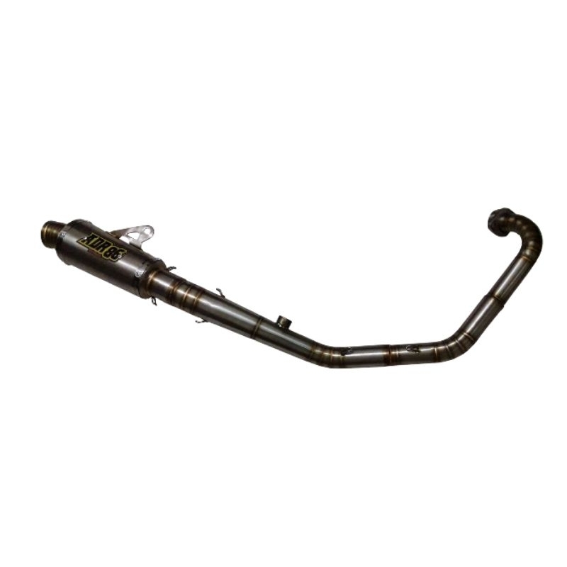 knalpot racing original ADR86 racing exhaust kompetisi fullstainless yamaha mxking 150 tu roadrace