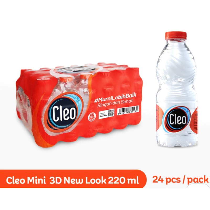 

1 Pack Cleo Smart 220ml isi 24 botol