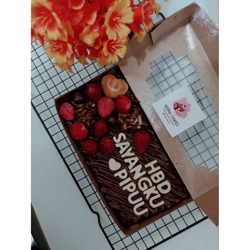 

Kue Ulang Tahun Brownies 20x10