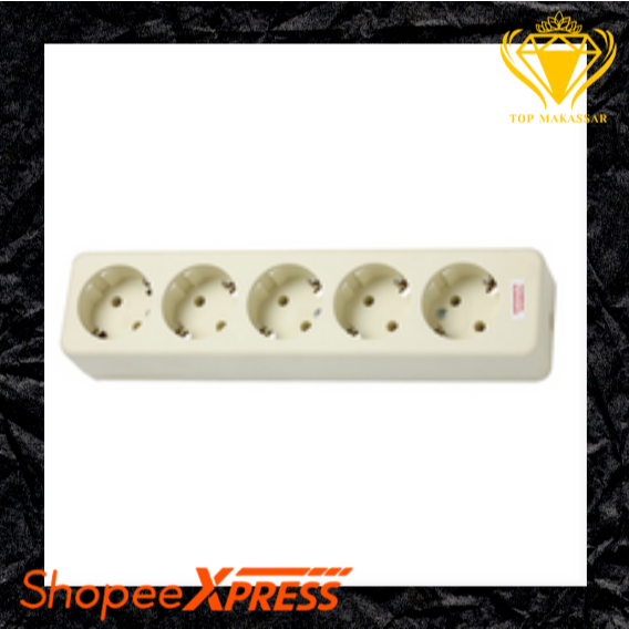 STOP KONTAK 5 LUBANG UTICON ST-158