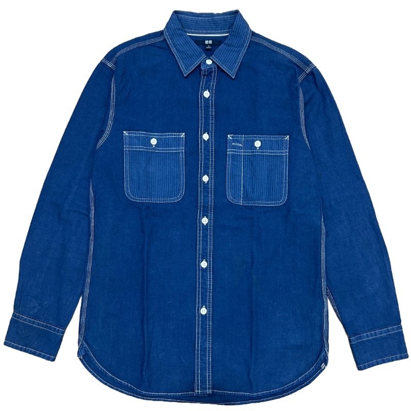 Kemeja Workshirt Uniqlo Second Original
