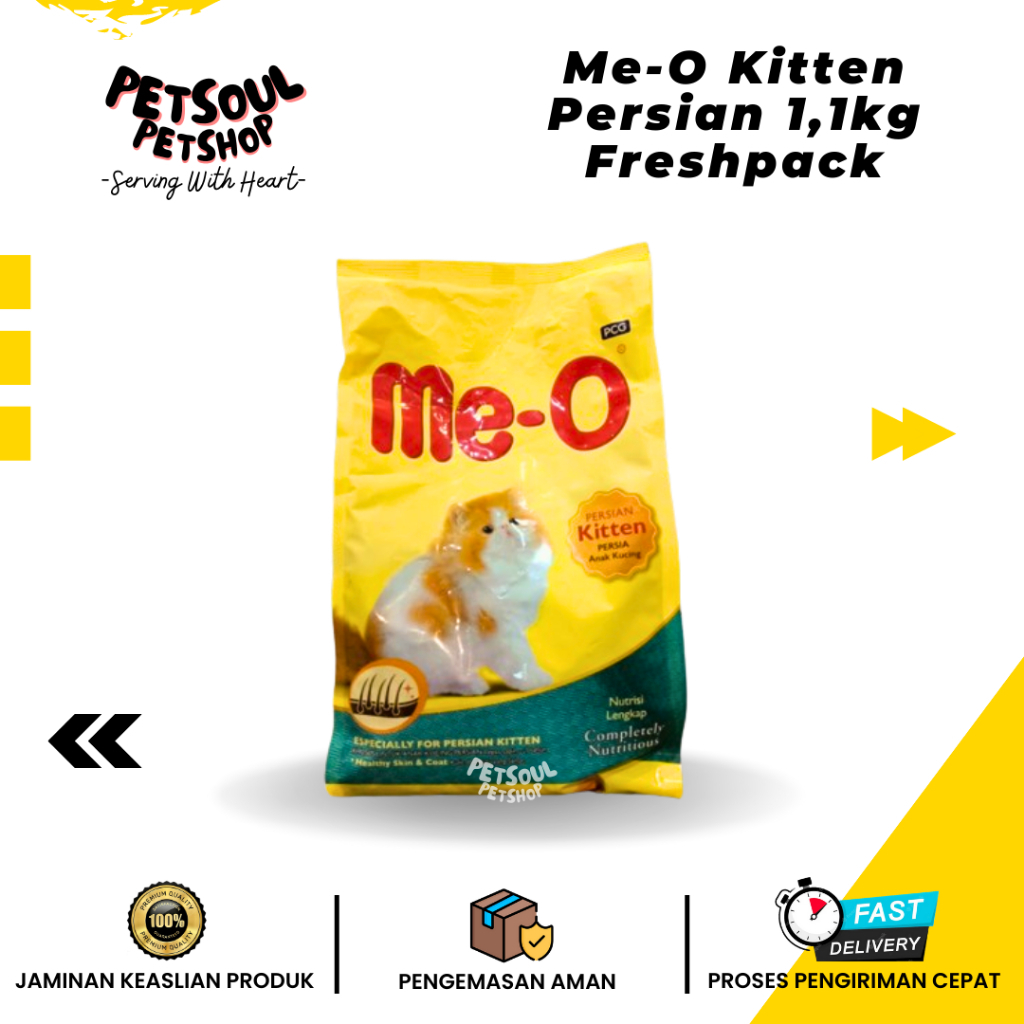 Me-O Kitten Persian 1,1 Freshpack/Meo Makanan Kering Anakan kucing ras persia