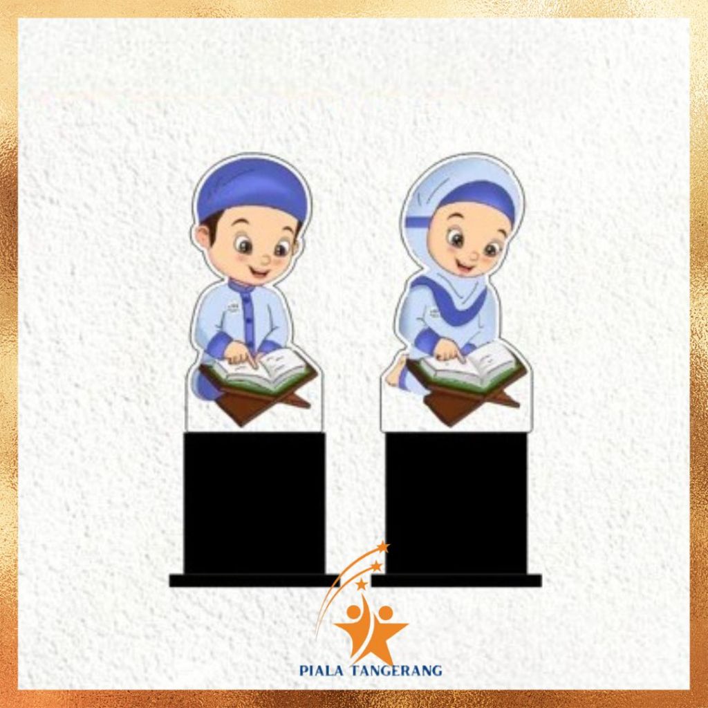Piala Akrilik Anak Muslim - Piala Wisuda- Piala ANAK Muslim - Plakat Akrilik Wisuda - Plakat Akrilik