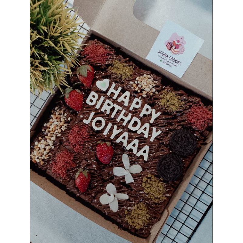 Kue Ulang Tahun Brownies