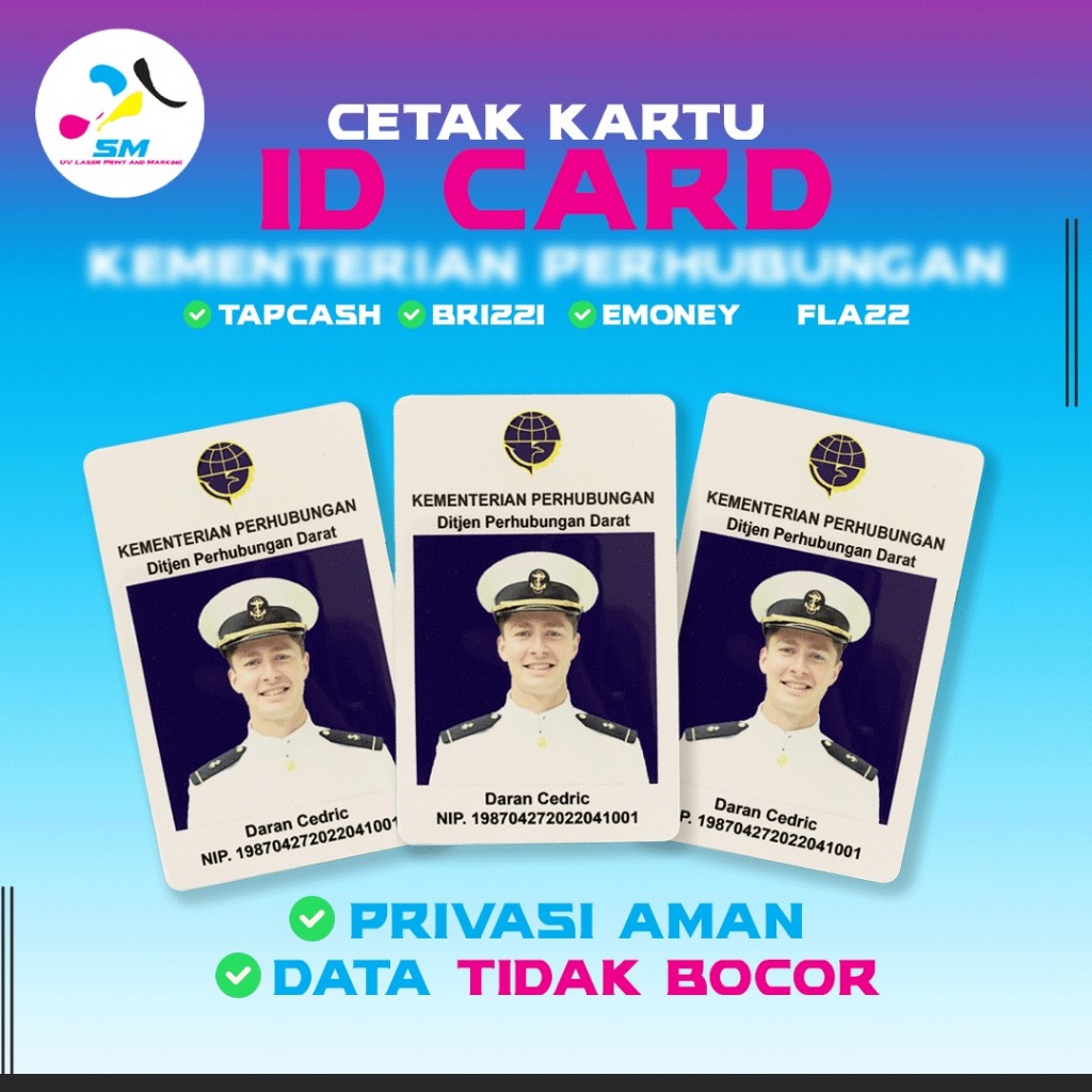 

Custom UV Print Design ID Card - Ministry of Transportation Name Tag