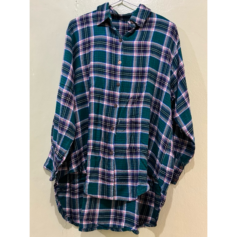 preloved kemeja flanel wanita