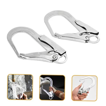 Big Hook Safety Hook Snap Hook Carabiner Besar Pengait Panjat Tebing Oval Besar 25Kn Carabiner