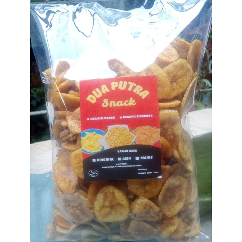 

Keripik Pisang Bulat Rasa Manis Berat 500 Gram