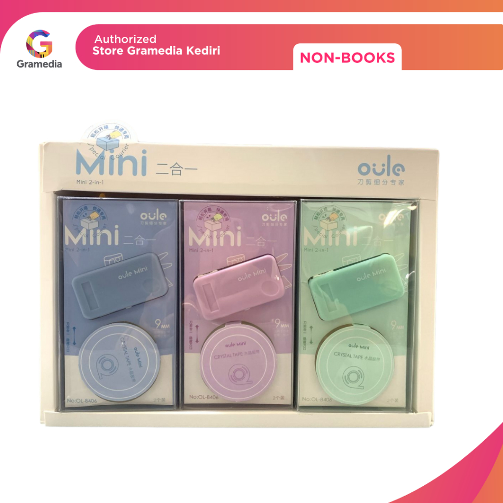 

Gramedia Kediri-KAKO CUTTER MINI TAPE SET2/ 12OL B406