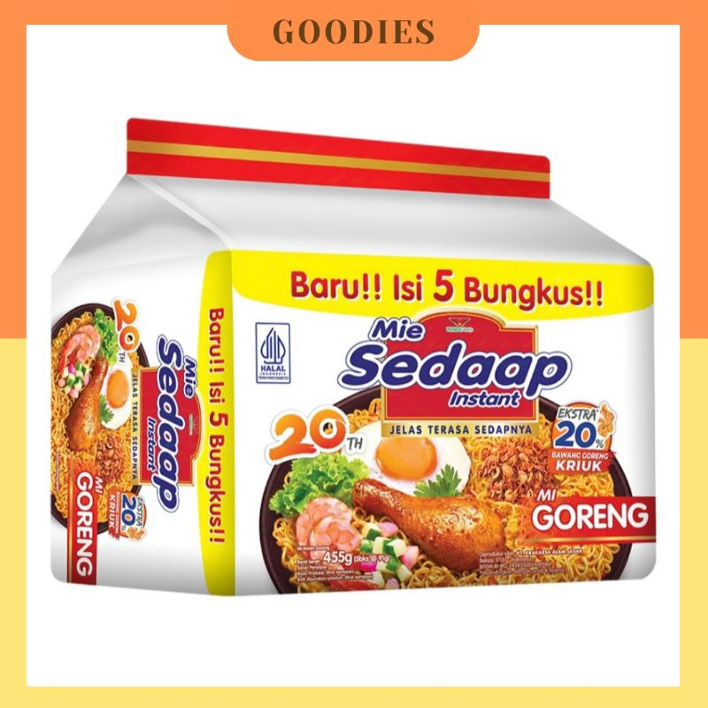 

Sedaap Mie Goreng Isi 5 Bungkus x 90gr