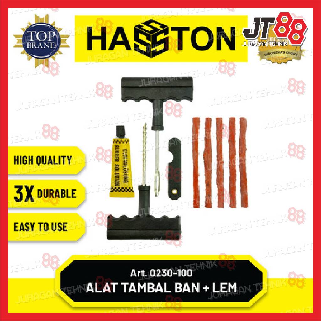 HASSTON PROHEX 0230-100 Alat Tambal Ban Tubles & Lem Gagang Plastik