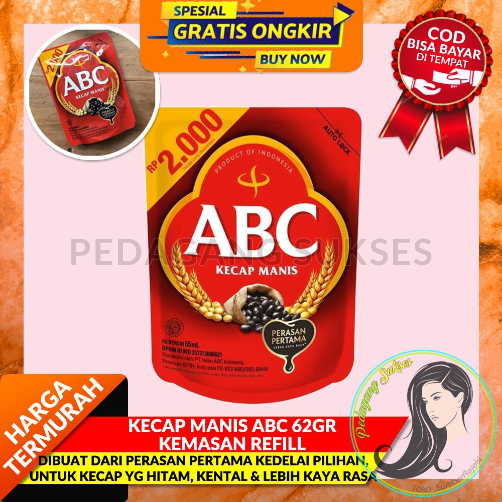 

KECAP MANIS ABC 62GR KEMASAN REFILL 2RB