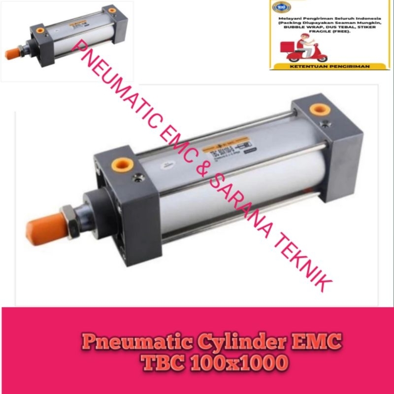 Cylinder Pneumatic TBC 100x1000 Plus Magnet EMC PNEUMATIC