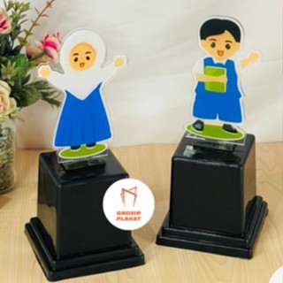 Piala Wisuda Akrilik Custom -  Piala Wisuda Anak Tk Piala Wisuda Paud Tropi Penghargaan
