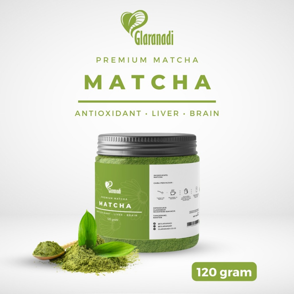 

GLARANADI Bubuk Matcha Murni Jepang 50g / Pure Japanese Green Tea Matcha Powder
