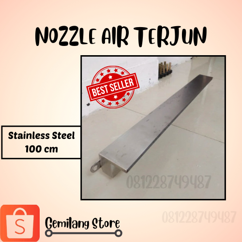 Nozzle Air Terjun Stainless Steel 100 cm