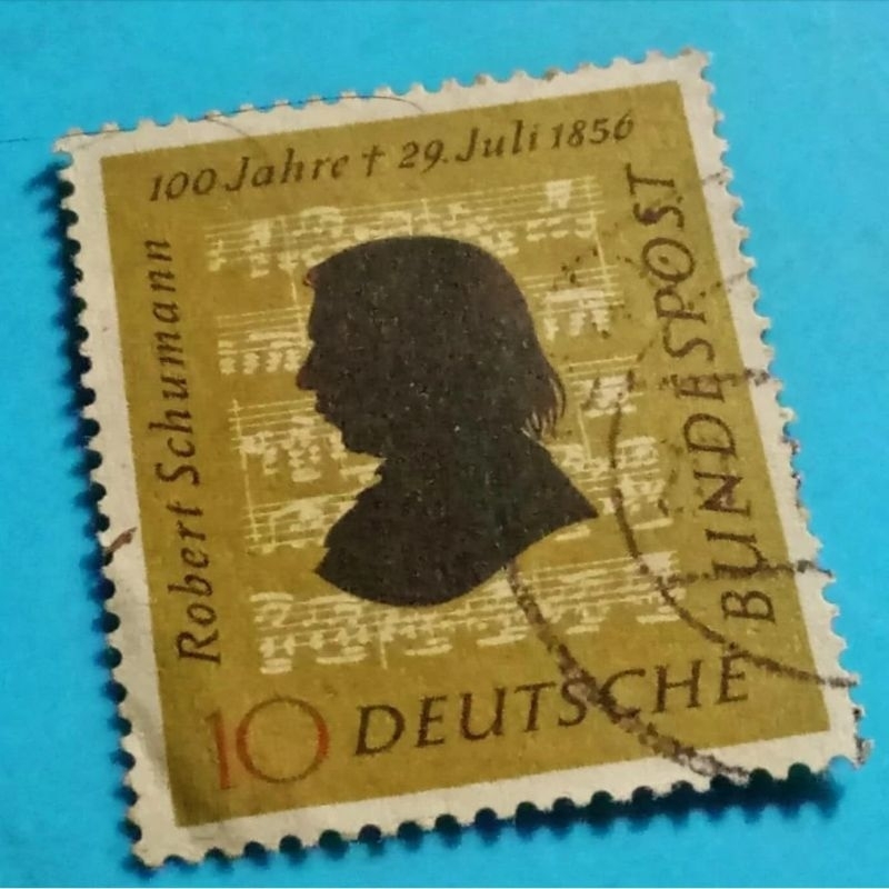

PERANGKO KUNO 1856 ROBERT SCHUMANN JERMAN KOLEKSI FILATELI KUNO MURAH