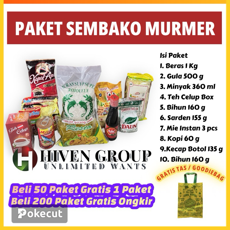 

PAKET SEMBAKO MURMER