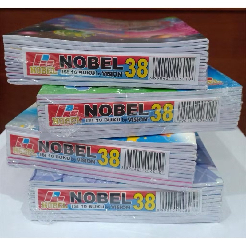 

Buku Tulis Vision NOBEL 38 Lembar 1 Pack isi 10 Buku / Buku Tulis Sekolah Vision Nobel
