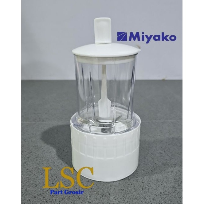 KP8 Choper Set Bumbu Kering Miyako 11 12 Putih Gelas Blender Pisau Gilingan copel plastik