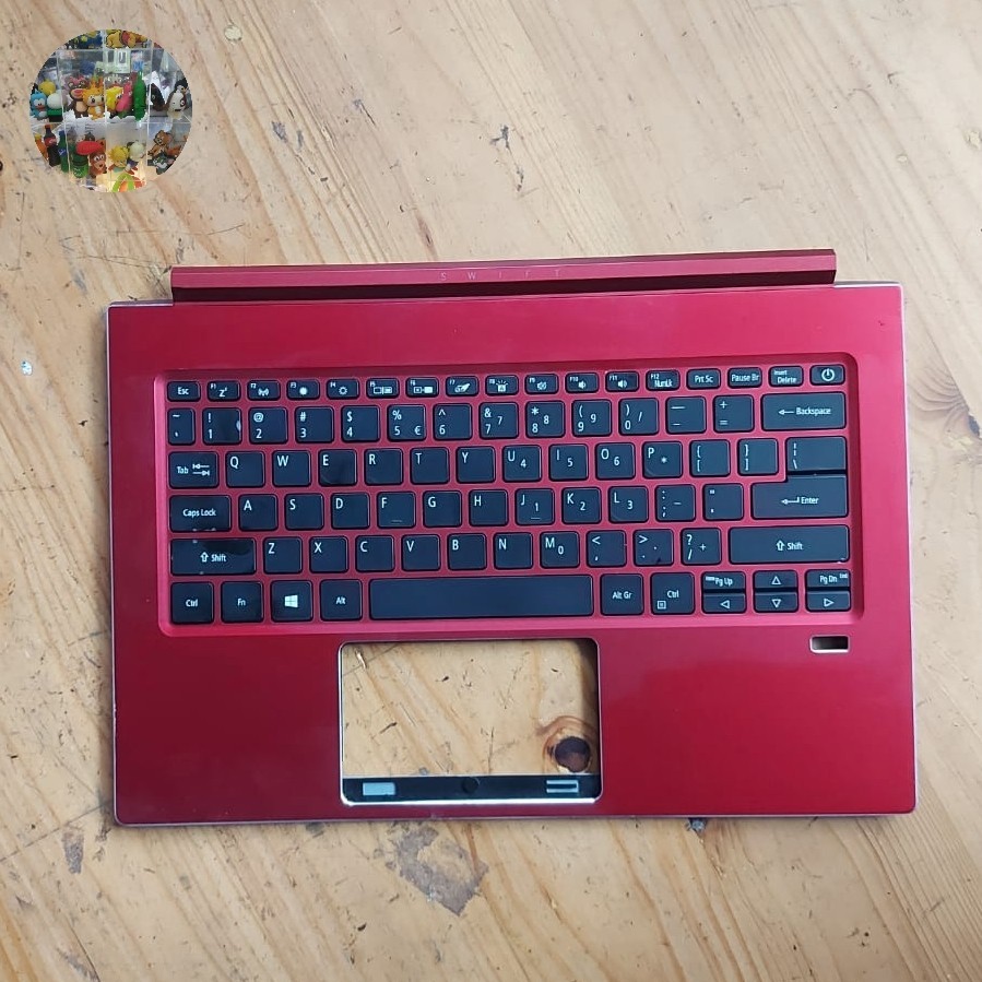 Palmrest Acer Swift 3 SF314-55G RED KEYBOARD TEST OK with Backlight