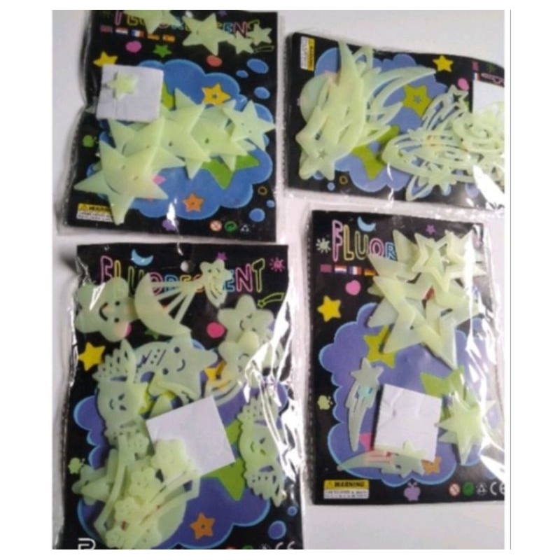 

J ( J6 ) STIKER KARAKTER NYALA / GLOW IN THE DARK STICKER