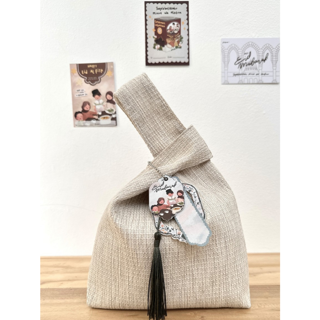 

KNOTTED BAG - BINGKISANTARA / Tas Hampers Lebaran 2025 / Tas Aesthetic Idul Fitri / With inner