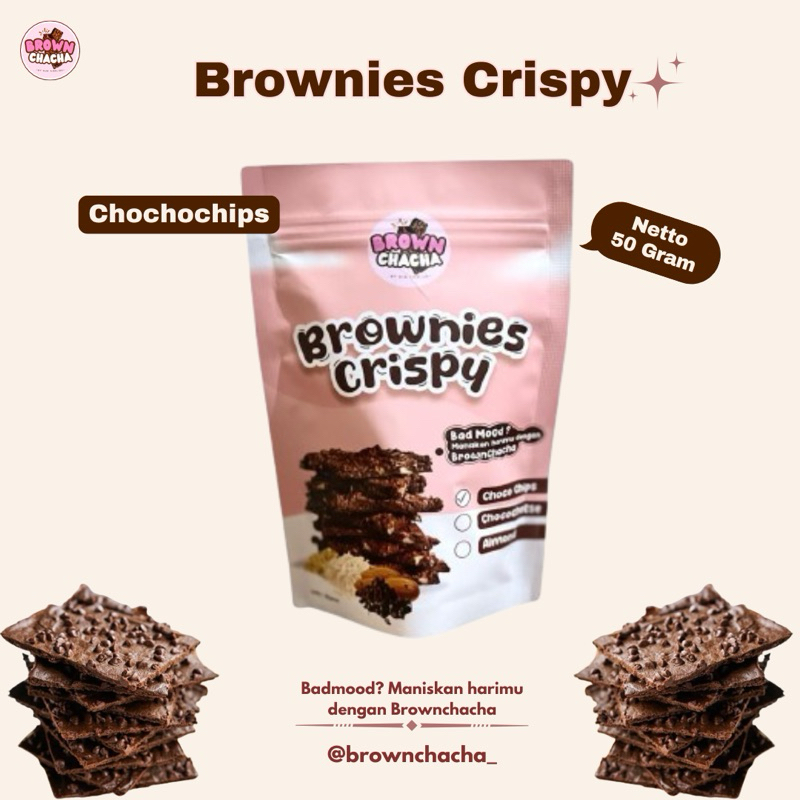 

Brownies Crispy - Kripik Brownies Chochocips 50 gram