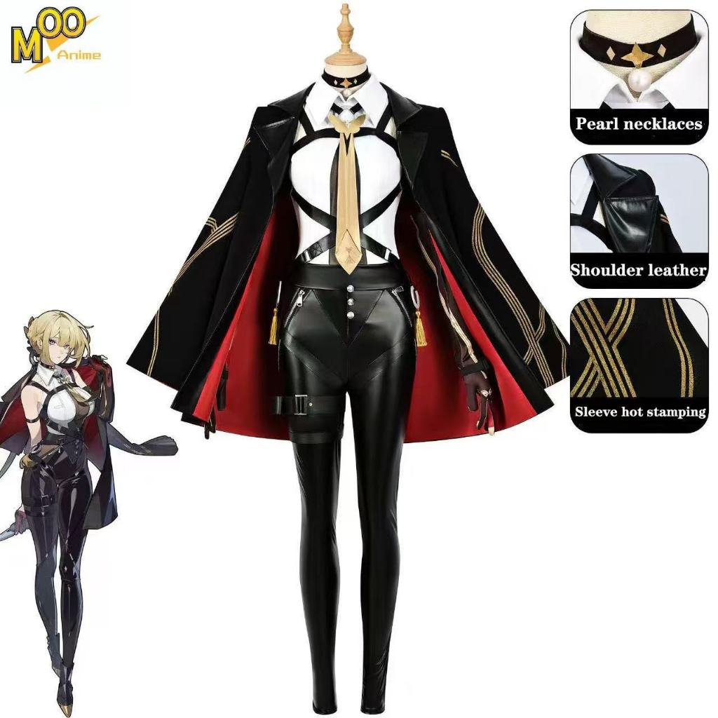 Zenless Zone Zero cosplay costume Evelyn Chevalier Evelyn cosplay costume and wig and shoes