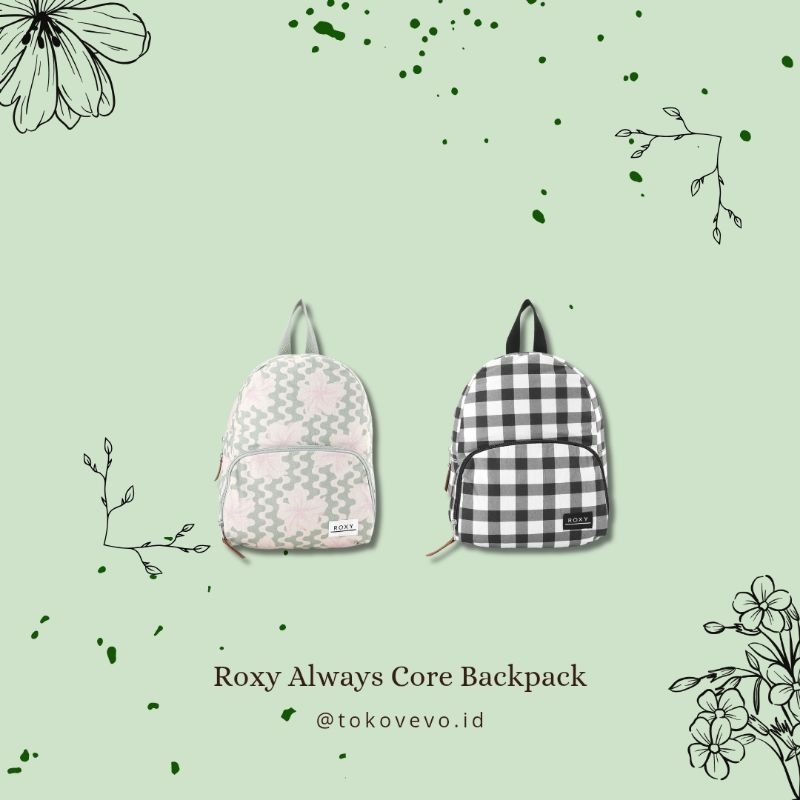 Roxy Always Core Canvas Backpack| Tas Ransel Sekolah Original