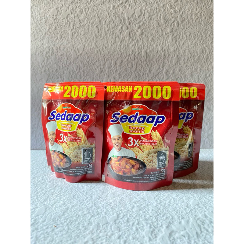 

SEDAP Kecap Manis revil 2000 an 77gr beli 5 9000rb