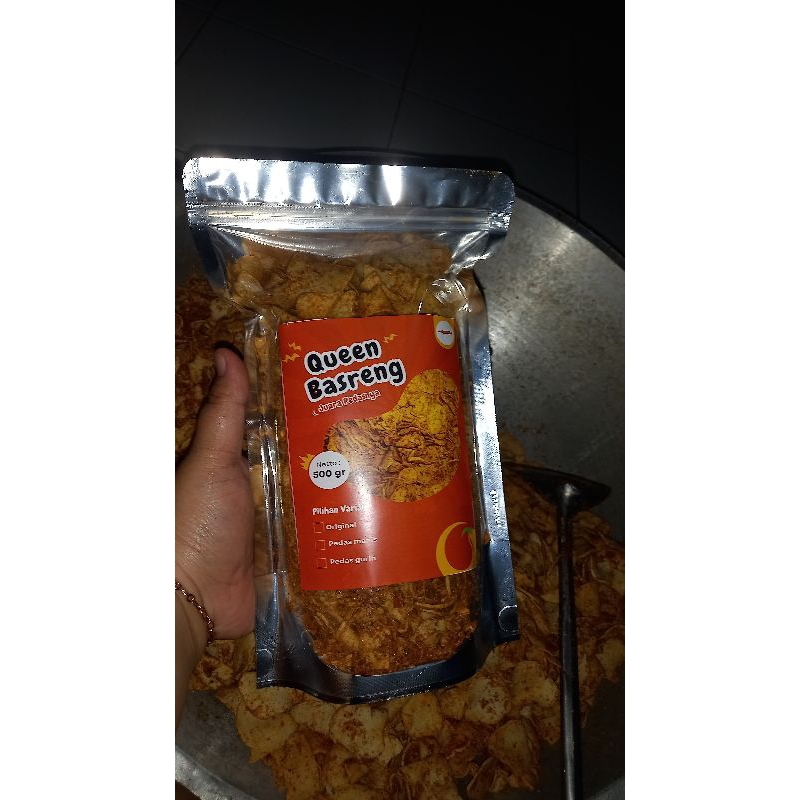 

Queen basreng pedas manis 500 gram
