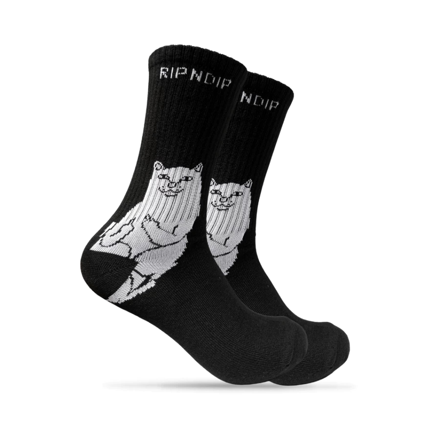 Kaos Kaki Motif Oldschool - Ripndip Hitam | Kaos Kaki Kuliah, Sekolah, Olahraga