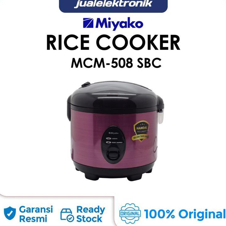 FG2 Miyako Magic Com MCM5SBC 18 Liter 3in1 Stainless  MCM 5 SBC MCM5 Rice Cooker Penghangat Pemanas 