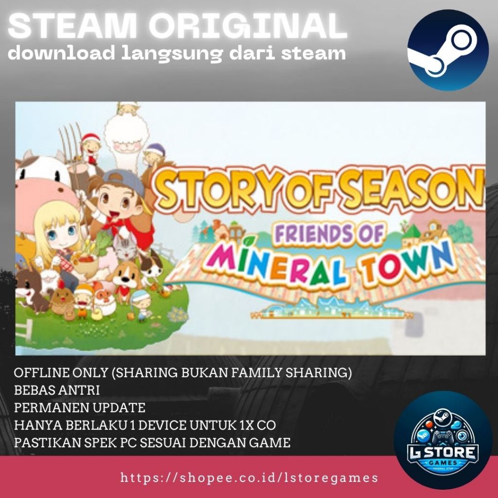 STORY OF SEASONS: Friends of Mineral Town PC Sharing Original Offline