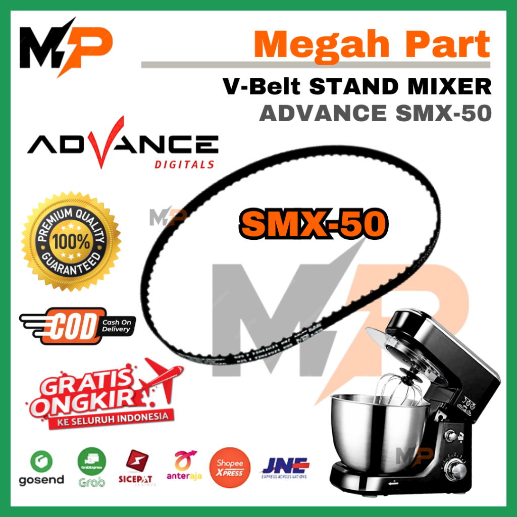 KARET MIXER ADVANCE SMX 50 - BELTING MIXER ADVANCE SMX50 - VANBELT MIXER ADVANCE SMX 50 - KARET BELT
