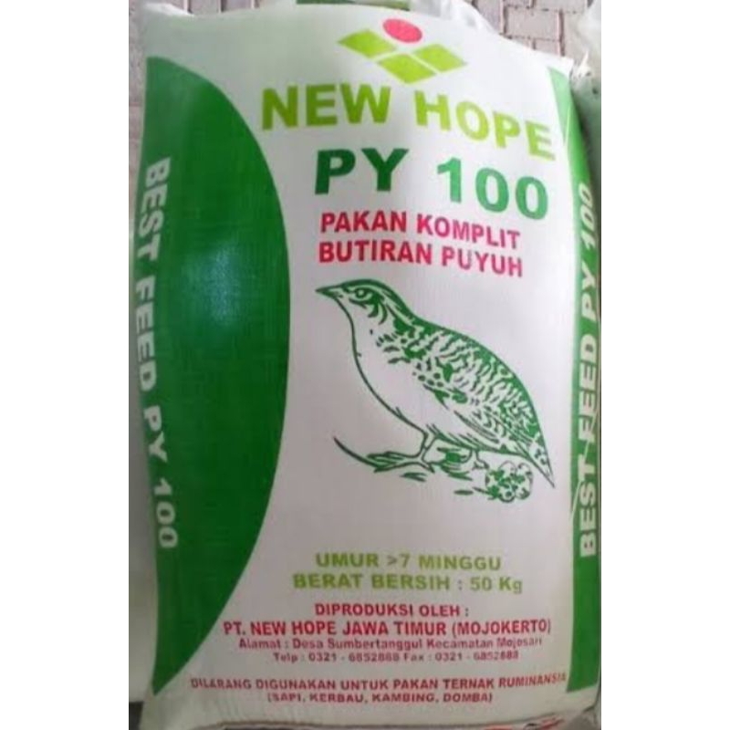 New Hope Py100 Dan Bintang BP104 layer Pur Pakan Puyuh Petelur 5kg