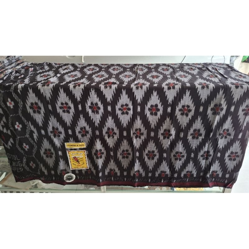 Sarung Tenun Botol Sahara Tenun ATBM Kerajinan Tenun Wanareja Handmade Sarung Goyor Al Giblah Benang