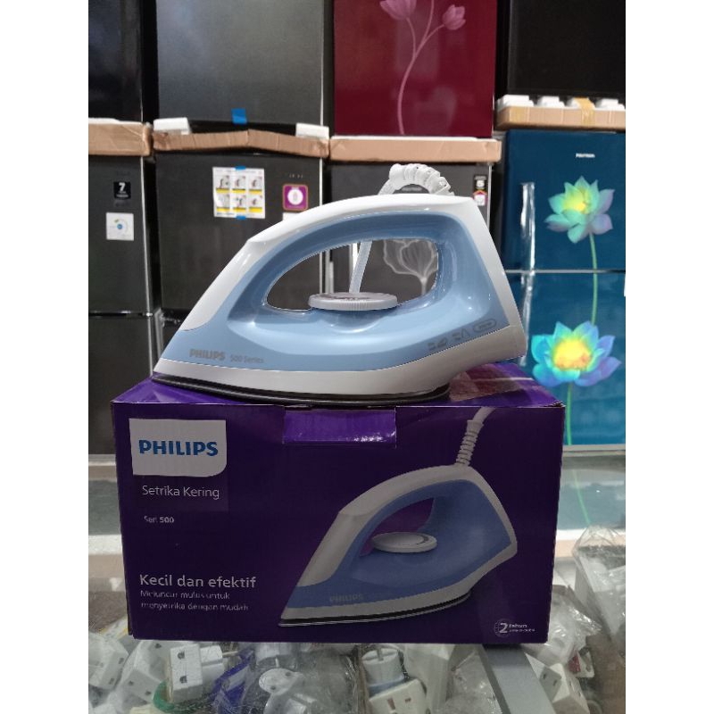 Setrika Philips / setrika Philips baju 500 SERI / setrika Philips teflon