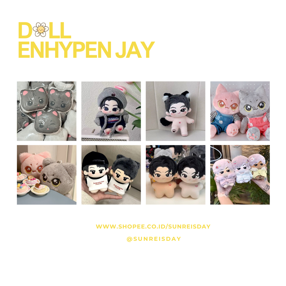 ENHYPEN Doll JAY Boneka Human Animal [ 10cm / 20cm / 40cm ]